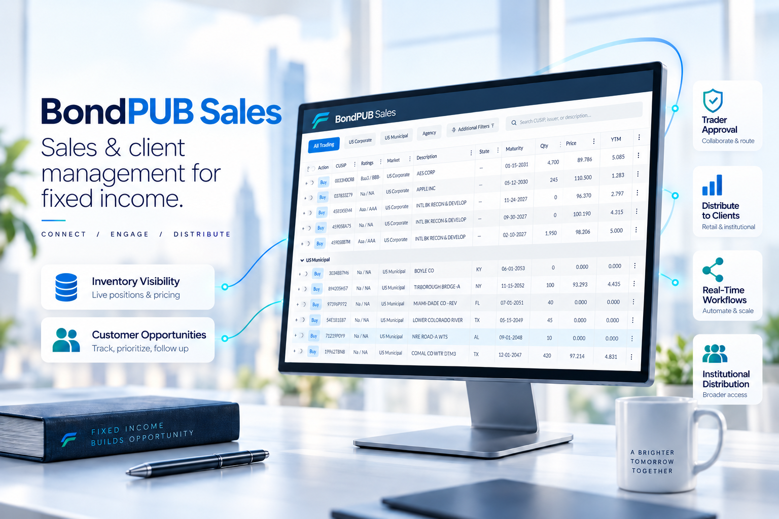 BondPUB Sales light browser-based sales interface
